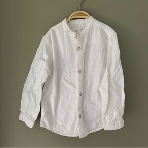 Zara Boys White Button-Up Shirt
